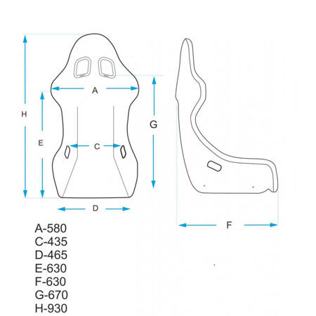 Mirco XL-2 Scaun de curese tip scoică