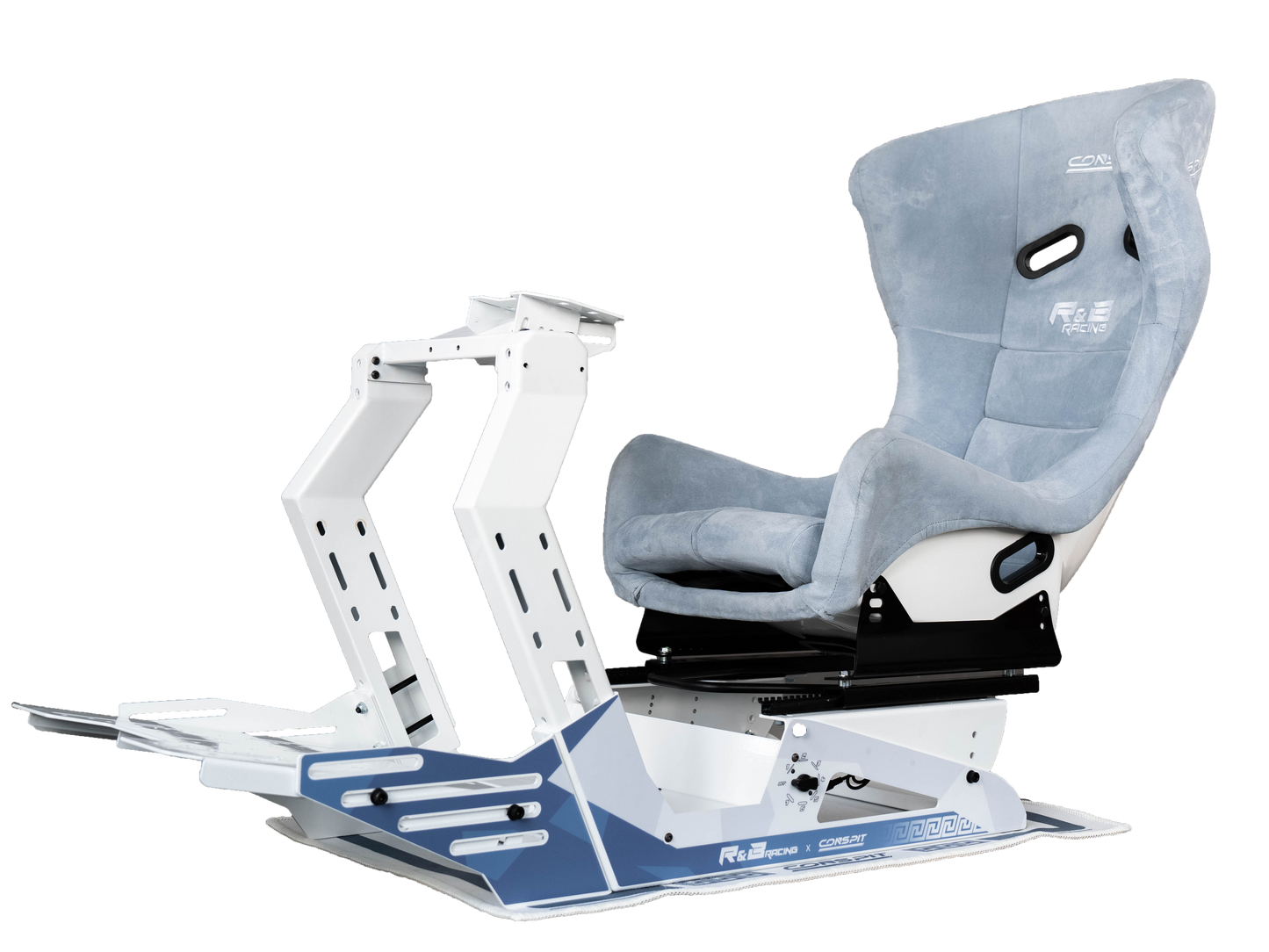 Cadru de simulator Conspit GT-Lite R&B cu scaun Conspit R&B și covoraș incluse